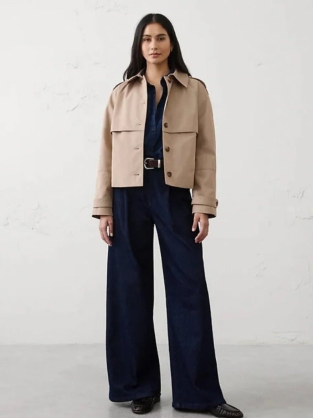 Banana Republic Short Trench Jacket - Sz XL - NWT